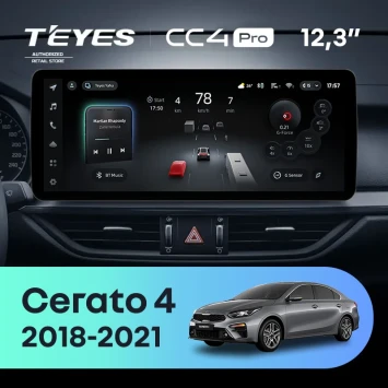 Штатная магнитола Teyes CC4 Pro 12.3" 12/256 Kia Cerato 4 (2018-2021)