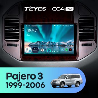 Штатная магнитола Teyes CC4 Pro 12/256 Mitsubishi Pajero 3 V70 V60 (1999-2006)