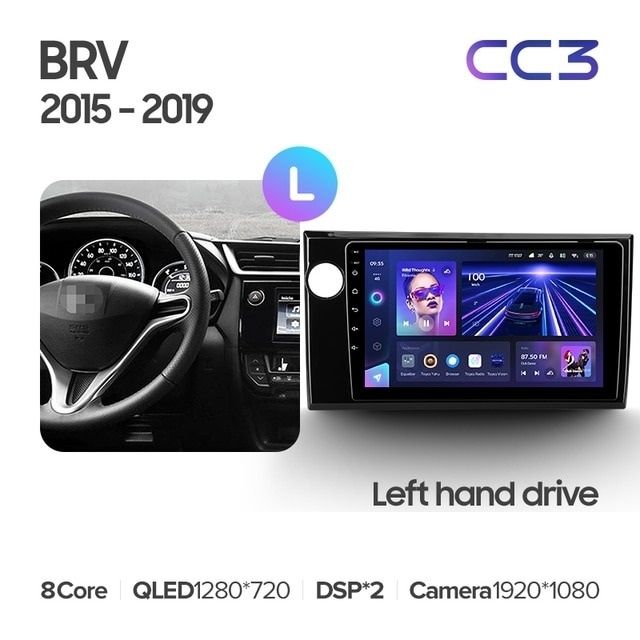 Штатная магнитола Teyes CC3L 4/32 Honda BRV (2015-2019)