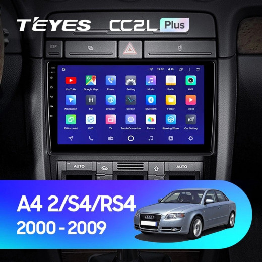 Штатная магнитола Teyes CC2 Plus 4/32 Audi A4 (2000-2009) (0din) — 