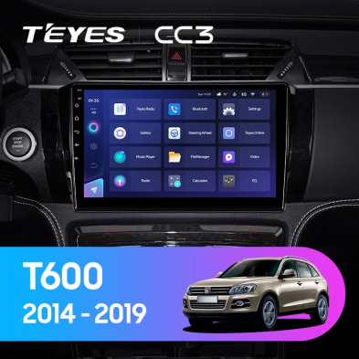 Штатная магнитола Teyes CC3 4/32 Zotye T600 (2014-2019)