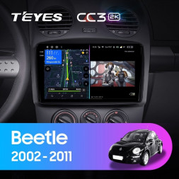 Штатная магнитола Teyes CC3 2K 4/32 Volkswagen Beetle A4 (2002-2011)