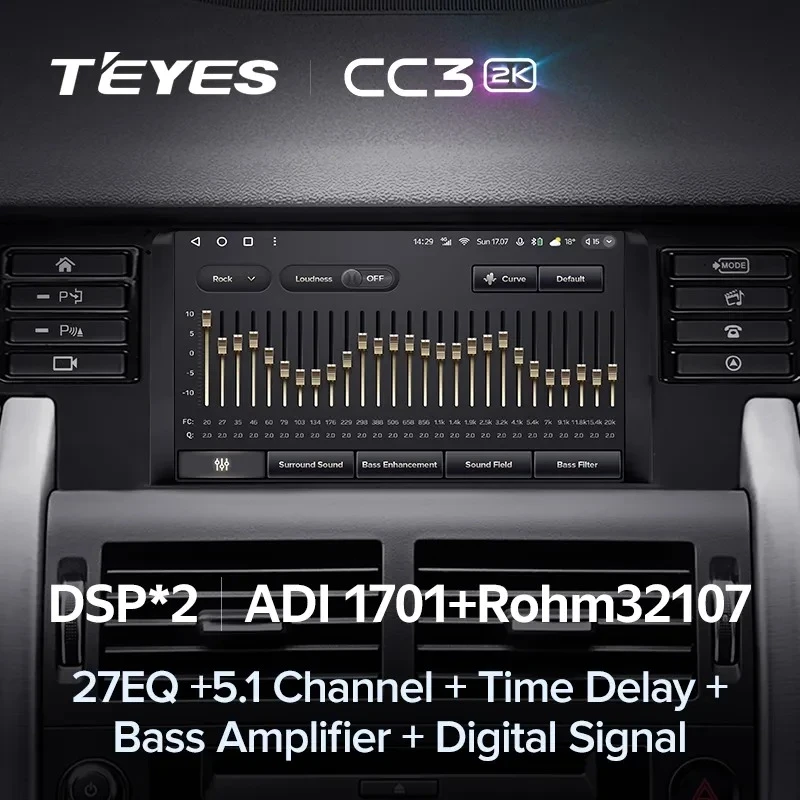 Штатная магнитола Teyes CC3 2K 4/64 Land Rover Discovery Sport (2014-2019)