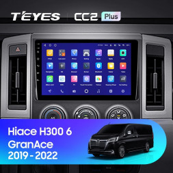 Штатная магнитола Teyes CC2 Plus 4/32 Toyota Hiace H300 VI (2019-2022) Тип-А