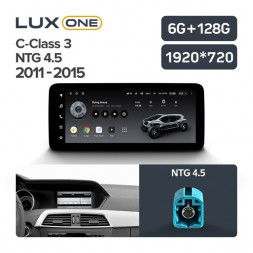 Штатная магнитола Teyes LUX ONE 6/128 Mercedes-Benz C-Class 3 W204 C204 S204 (NTG 4.5) (2011-2015)