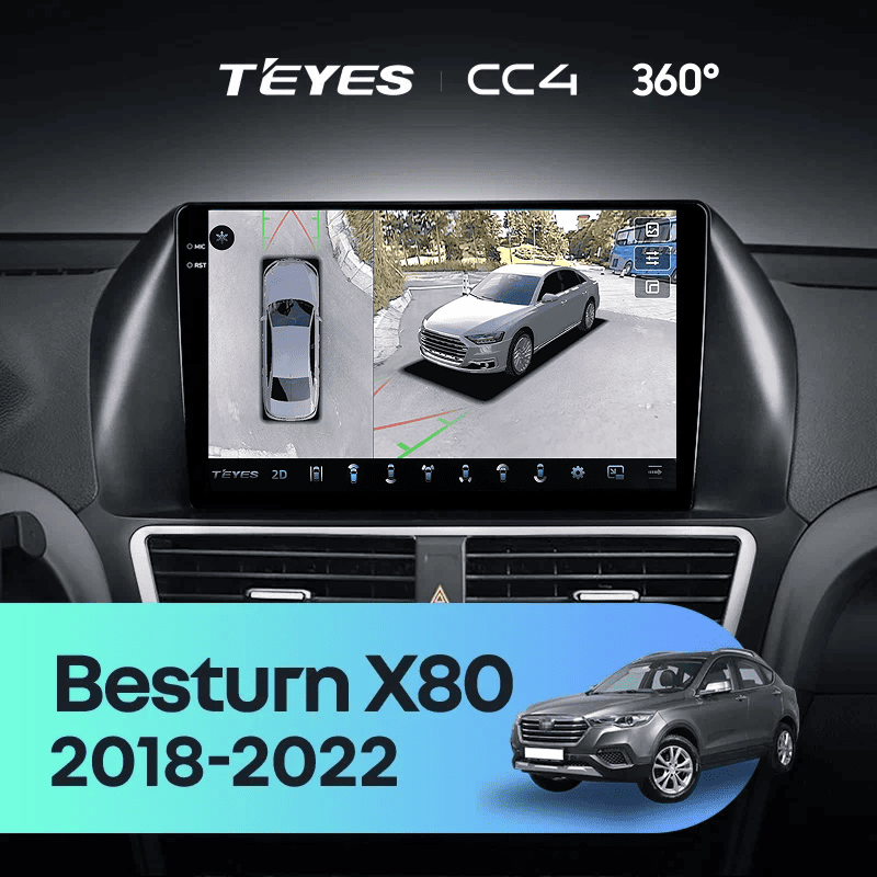 Штатная магнитола Teyes CC4 360 6/64 FAW Besturn X80 (2018-2022) F2