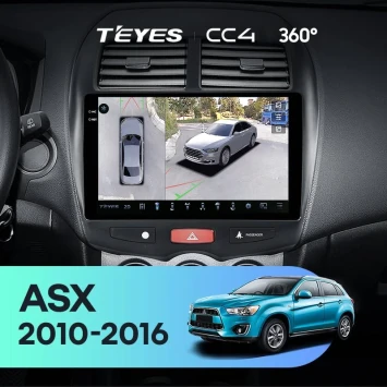 Штатная магнитола Teyes CC4 360 8/128 Mitsubishi ASX 1 (2010-2016) F1 Тип-B