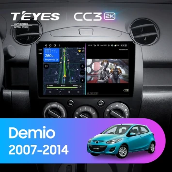 Штатная магнитола Teyes CC3 2K 4/64 Mazda Demio DE (2007-2014)