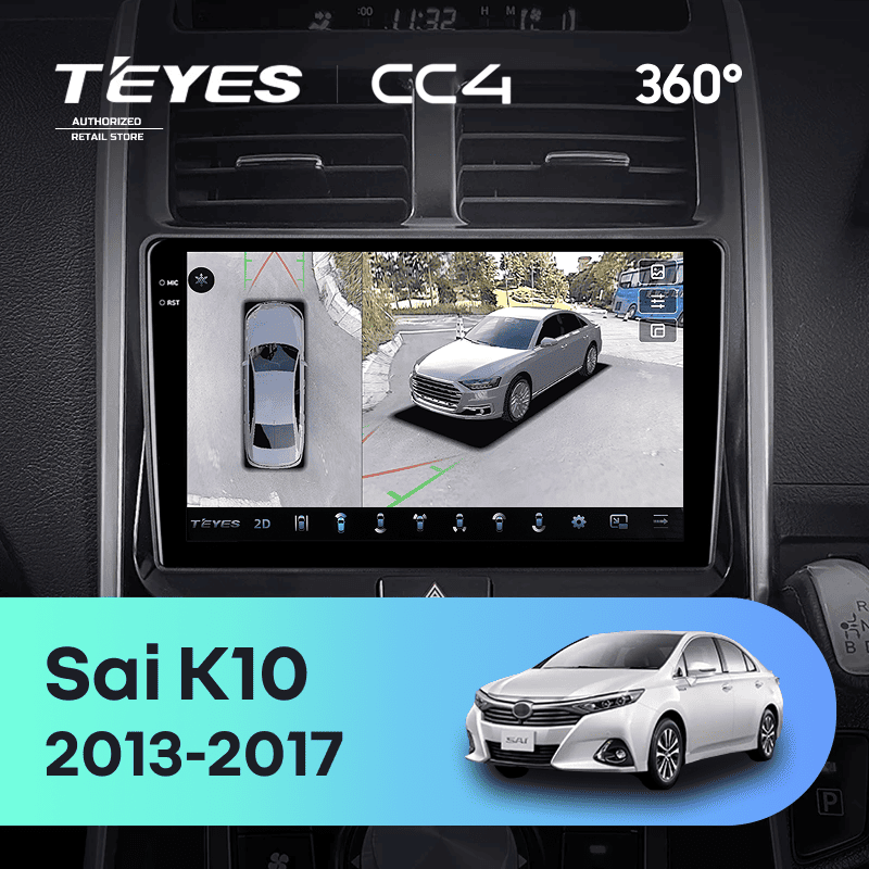 Штатная магнитола Teyes CC4 360 8/128 Toyota Sai K10 (2013-2017)