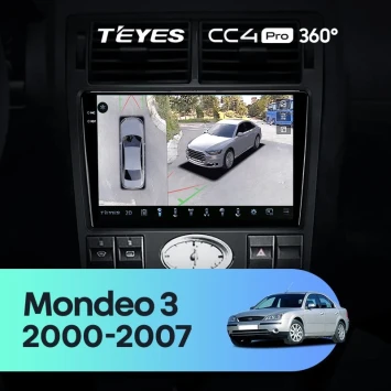 Штатная магнитола Teyes CC4 Pro 360 8/128 Ford Mondeo 3 (2000-2007) F1