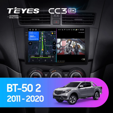 Штатная магнитола Teyes CC3 2K 360 6/128 Mazda BT-50 (2011-2020) F1