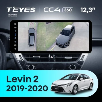 Штатная магнитола Teyes CC4 12.3" 360 6/64 Toyota Levin 2 E210 (2019-2023) Тип-A