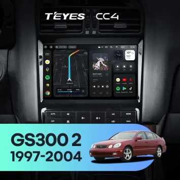Штатная магнитола Teyes CC4 8/128 Lexus GS300 2 S160 (1997-2004) Тип-B
