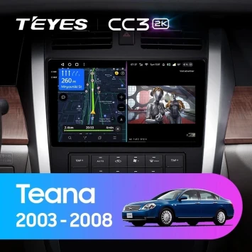 Штатная магнитола Teyes CC3 2K 4/64 Nissan Teana J31 (2003-2008) F2