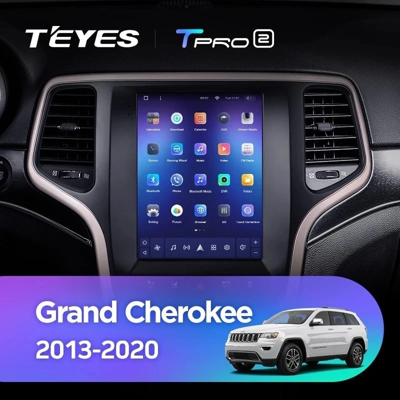 Штатная магнитола Tesla style Teyes TPRO 2 6/128 Jeep Grand Cherokee WK2 (2013-2020)