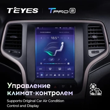 Штатная магнитола Tesla style Teyes TPRO 2 6/128 Jeep Grand Cherokee WK2 (2013-2020)