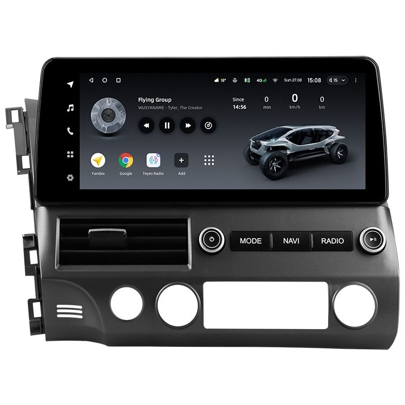 Переходная рамка Honda Civic 8 FK FN FD 2005-2012 (12,3&quot;)