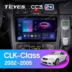 Штатная магнитола Teyes CC3 2K 4/32 Mercedes-Benz CLK Class C209 A209 (2002-2005)