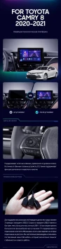 Штатная магнитола Teyes CC3 2K 4/32 Toyota Camry 8 XV 70 (2020-2021)