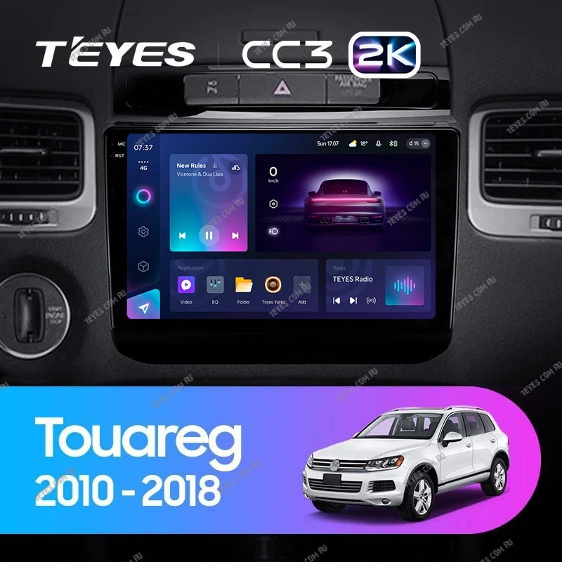 Штатная магнитола Teyes CC3 2K 6/128 Volkswagen Touareg FL NF (2010-2018) Тип-B