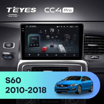 Штатная магнитола Teyes CC4 Pro 12/256 Volvo S60 Y20 (2010-2018)