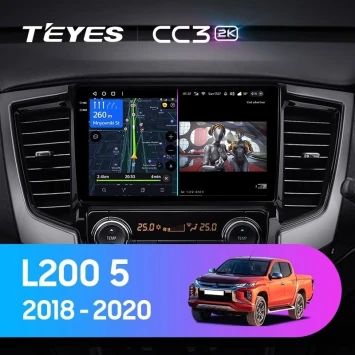 Штатная магнитола Teyes CC3 2K 360 6/128 Mitsubishi L200 5 (2018-2020) F2