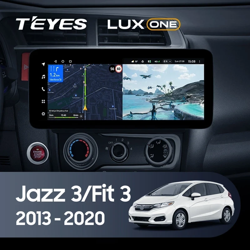 Штатная магнитола Teyes LUX ONE 4/32 Honda Jazz 3 (2015-2020)
