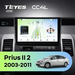 Штатная магнитола Teyes CC4L 6/64 с DTS Toyota Prius XW20 II (2003-2011) F2