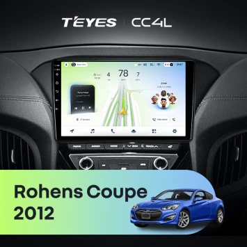 Штатная магнитола Teyes CC4L 4/64 Hyundai Rohens Coupe 2012+ F3