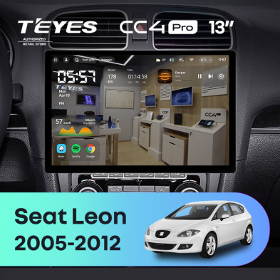 Штатная магнитола Teyes CC4 Pro 8/128 Seat Leon (2005-2012) (13&quot;)