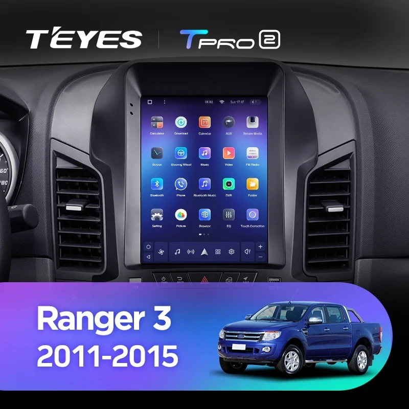 Штатная магнитола Tesla style Teyes TPRO 2 6/128 Ford Mustang 5 S-197 (2009-2014)