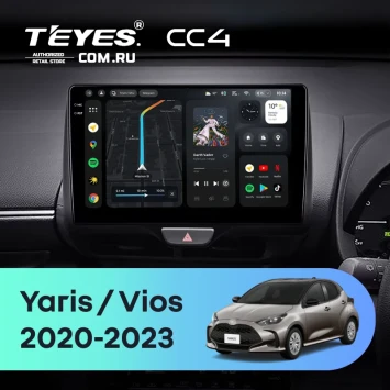 Штатная магнитола Teyes CC4 6/64 Toyota Yaris (2020-2023) Правый руль