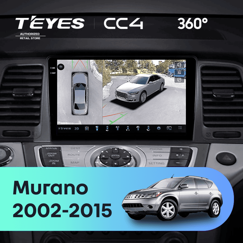 Штатная магнитола Teyes CC4 360 6/64 Nissan Murano Z50 (2002-2015) для авто без Bose
