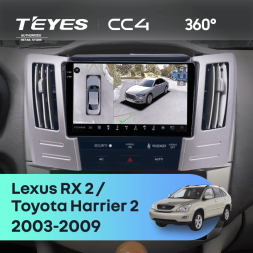 Штатная магнитола Teyes CC4 360 6/64 Toyota Harrier 2 (2003-2009) F2