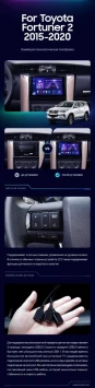 Штатная магнитола Teyes CC3 2K 6/128 Toyota Fortuner 2 (2015-2024)