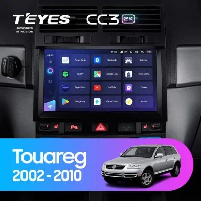 Штатная магнитола Teyes CC3 2K 6/128 Volkswagen Touareg GP (2002-2010) F1