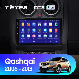 Штатная магнитола Teyes CC2 Plus 6/128 Nissan Qashqai 1 J10 (2006-2013) F2