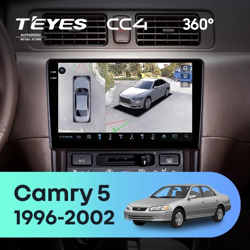 Штатная магнитола Teyes CC4 360 8/128 Toyota Camry 5 XV 20 (1996-2002)