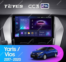 Штатная магнитола Teyes CC3 2K 6/128 Toyota Yaris (2017-2020) F2