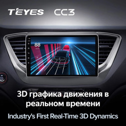 Штатная магнитола Teyes CC3 4/32 Hyundai Solaris 2 (2017-2018) Тип-A