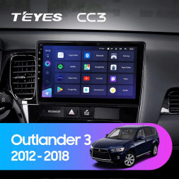 Штатная магнитола Teyes CC3 4/32 Mitsubishi Outlander 3 (2012-2018) Тип-A