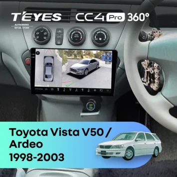 Штатная магнитола Teyes CC4 Pro 360 12/256 Toyota Vista Ardeo (1998-2003)