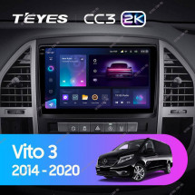 Штатная магнитола Teyes CC3 2K 360 6/128 Mercedes-Benz Vito 3 W447 (2014-2020)