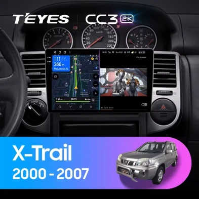 Штатная магнитола Teyes CC3 2K 4/64 Nissan X-Trail 1 T30 (2000-2007) F2