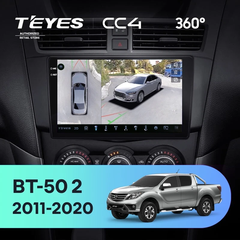 Штатная магнитола Teyes CC4 8/128 Mazda BT-50 (2011-2020) F2 (0din)