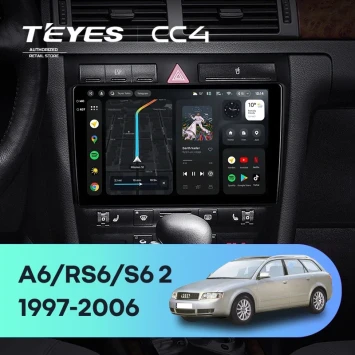 Штатная магнитола Teyes CC4 6/64 Audi A6 2 (1997-2004)