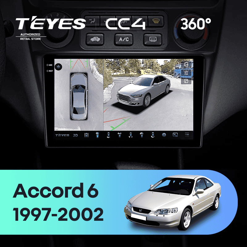 Штатная магнитола Teyes CC4 360 6/64 Honda Accord 6 (1997-2002)