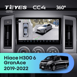 Штатная магнитола Teyes CC4 360 6/64 Toyota Hiace H300 VI (2019-2022) Тип-A