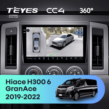 Штатная магнитола Teyes CC4 360 6/64 Toyota Hiace H300 VI (2019-2022) Тип-A