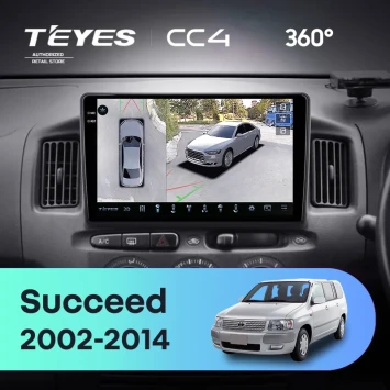 Штатная магнитола Teyes CC4 360 6/64 Toyota Succeed (2002-2014) Правый руль
